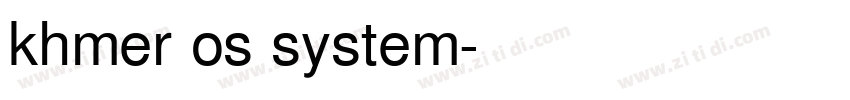khmer os system字体转换